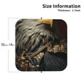 thumbnail image 2 of Gaeub Noble Style Bald Eagle Print 4 Pcs Leather Coasters for Drinks ,Drink Coasters Sets,Drink Table Cup Coasters for Living Room Kitchen Coffee Decor-Square, 2 of 6