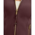 thumbnail image 4 of Women Golden Full Zip Up Workout Cropped Jackets Lightweight Athletic Yoga Tops, 4 of 11