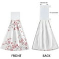 thumbnail image 4 of GZHJMY Cherry Blossom Hand Towels 2 Pcs Soft Butterfly Floral Hanging Towel High Absorbent Cherry Blossoms Dish Towel Fast Drying Flower Towel for Kitchen Decorative 12x17 inch, 4 of 7