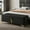 Black + PU+Metal Legs, variant on [Luckynote]Elegant Upholstered Storage Ottoman,Storage Bench with Metal Legs for Bedroom,Living Room,Fully Assembled Except Legs,Black
