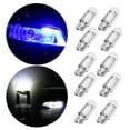 thumbnail image 4 of 10 Piezas Brillo T10 Bombilla de de Coche de Repuesto 12V LED Bombilla de lámpara de Luz Indicadora Luces - Iluminación Iluminación verde Gloria luces del coche interior, 4 of 9