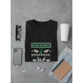 thumbnail image 3 of Christmas Sweater Speech Language Pathologist Men Black T-Shirt, Male Large, 3 of 4
