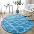thumbnail image 1 of Round Rugs Soft Comfortable Fluffy Shaggy High Pile Rug For Living Room Bedroom, 1 of 5