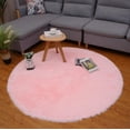 thumbnail image 4 of jiacuix Home Wool Imitation Sheepskin Rugs Faux Non Slip Bedroom Shaggy Carpet Mats Soft Plush Washable Pad Blue, 4 of 5