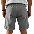 thumbnail image 4 of ctdiral Mens Corduroy Shorts Casual Loose Fit Lightweight Short Pants Elastic Waist Button Zipper Lounge Shorts Summer Beach Shorts with Pockets, 4 of 5