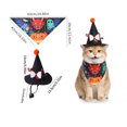 thumbnail image 3 of Halloween Dog Bandanas Bulk Pumpkin Dog Bandanas Spider Triangle Scarf Adjustable Bat Headbands Bib for Small Medium Large Pet Halloween Holiday Costume(24.8Inch,Halloween Set#D), 3 of 8