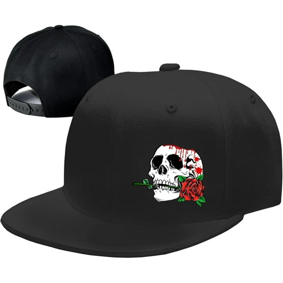 Flat Bill Hats for Men Snapback Hats for Men Baseball Cap for Men Black Snapback Women Fitting Hat