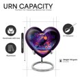 thumbnail image 3 of Yatskia Colorful Hornbill Large Funeral Burial Urn for Ashes Adult Male and Female, Small Urns for Human Ashes Keepsake, (Heart 8 Inch and 3 Inch), 3 of 8