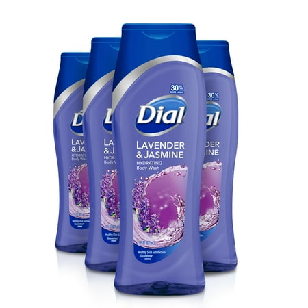 Dial Aerosol - Dial Body Wash, Lavender & Jasmine, 21 Ounce (Pack of 4)