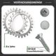 thumbnail image 3 of X Stainless Nails For Worx S/m Model, 2 X Stainless Screw Nails Traction Enhancer, Robotic Lawnmower Wheel Size 205mm (fmy), 3 of 5