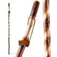 thumbnail image 1 of Bastón de madera rústica Brazos, nogal retorcido, mango tradicional, para hombre y mujer, fabricado en EE. UU., 122 cm, 1 of 5