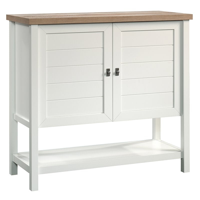 Sauder Cottage Road 49 Console Table In Soft White