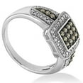 thumbnail image 3 of Sterling Silver 1/2ct TDW White and Champagne Round-cut Diamond Ring, 3 of 4