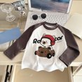 thumbnail image 2 of zuwimk Boys' Long Sleeve Graphic T-Shirt, Lightweight & Breathable, Outdoor Collection(5-6 Years,Brown), 2 of 6
