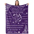 thumbnail image 1 of LHSHID Daughter Blanket Daughter Blankets from Mom Dad Birthday for Daughter I Love You Daughter Blanket Presents to Daughter Daughter Soft Bed Flannel Throw Blanket 50"x60", 1 of 7