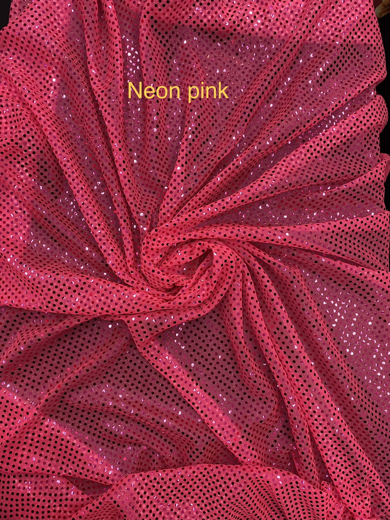 Confetti Dot Sequins Fabric, 44" Wide, Sells by the Yard, Sold by Sal