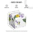 thumbnail image 4 of Lsque Lavender Flowers Printed Tissue Box Cover Holder, Facial Paper Organizer Dispenser,Square with Bottom Belt, PVC Leather Decorative Organizer, 4 of 8