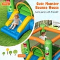 thumbnail image 4 of Costway Inflatable Castle Bounce House Jumper Kids Playhouse with Slider and 550W Blower, 4 of 10