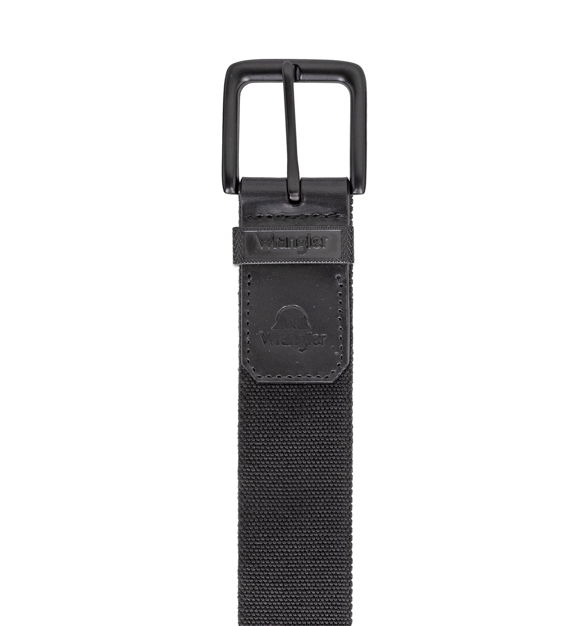 Men's Wrangler 38mm Stretch Webbing Belt with Leather Trim