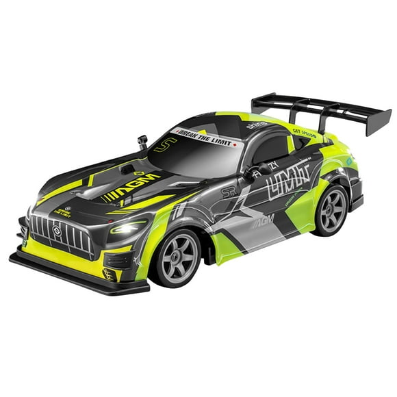 NAOJIE 1:16 Rc Drift Car,25km/H 4wd High Speed Remote Control Cars for Kids,with Led Lights-Green,Drift Rc Cars for Adults,Drifting Rc Car,Rc Drift Car