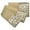 Gold, variant on Sweet Home Collection Sinatra 3 Piece Bath Towel Set