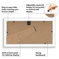 thumbnail image 6 of Americanflat 5x10 Picture Frame with Shatter-Resistant Glass with 3.5x8 Mat 2 Pack Business License - White, 6 of 6