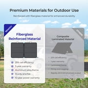 Renogy Solar Panel 100 Watt, 16BB N-Type Portable Solar Panel, 25% High Efficiency, IP68 Waterproof, Lightweight