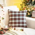 thumbnail image 2 of Set of 2 Christmas Scottish Tartan Plaid Throw Pillow Covers Cushion Case for Farmhouse Home Decor, 18 x 18 Inches, 2 of 4