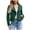 Green, variant on HongQid Womens Faux Leather Jackets Suede Fall Fashion Outfits Winter Clothes Open Front Cropped Coat Outwear