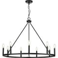 thumbnail image 4 of P400314-31M-Progress Lighting-Gilliam - 9 Light Chandelier In New Traditional Style-26.5 Inches Tall and 35.5 Inches Wide-Matte Black Finish, 4 of 10