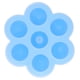 thumbnail image 4 of Caja de suplemento de alimentos para bebés azul cielo de 7 rejillas, contenedor de almacenamiento de alimentos de silicona con tapa para bebé, 4 of 14