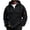 Black, variant on Tactical Hoodies for Men Quarter Zip Pullover Oversized Cargo Sweatshirts for Outdoor Hunting Hiking Camping Fishing Workwear