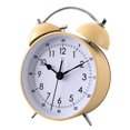 thumbnail image 3 of campana de reloj despertador para, reloj despertador analógico sin tictac, ruidoso Amarillo Gloria Reloj despertador de escritorio Reloj silencioso, 3 of 7