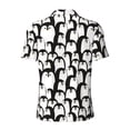 thumbnail image 3 of Vsdgher Cartoon Penguin Print Men's Short Sleeve Stretch Polo Shirt, Moisture-Wicking Performance Polo Shirt, 3 of 8