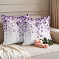 thumbnail image 2 of Purple Eucalyptus Outdoor Pillow Covers 18"x18" Set of 2,Waterproof Throw Pillow Covers for Patio Furniture,Spring Botanical Plant Aesthetic Decorative Cushion Pillowcases for Garden Porch Couch Sofa, 2 of 9