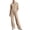 Khaki, variant on Enjoytime Womens 2 Piece Outfits Stand Collar Button Down Sweatshirt Wide Leg Pants Matching Sets Travel Casual Loungewear