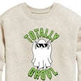 thumbnail image 3 of Instant Message - Fall - Totally Ghoul; Cool Ghost - Toddler & Youth Crewneck Fleece Sweatshirt, 3 of 6