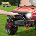 thumbnail image 5 of Electric Car for Kids 2 Seater, 24V Kids Ride on Toys with Remote Control, Ride on Car for Toddler with USB/Music/Bluetooth, Battery Powered 4-wheeler Car for Kid Aged 3+, Red, 5 of 9
