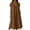 A372-Brown, variant on Womens Maxi Dress Short Sleeve V Neck Cotton Blend with Pockets Loose A Line Summer Casual Sundress