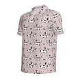 thumbnail image 3 of Daiia Dachshund Dog Puppy Pattern Men’s Polo Shirts,Solid Deck Shirt,Classic Fit, Breathable Cotton Polo for Casual and Sport Wear-Small, 3 of 9