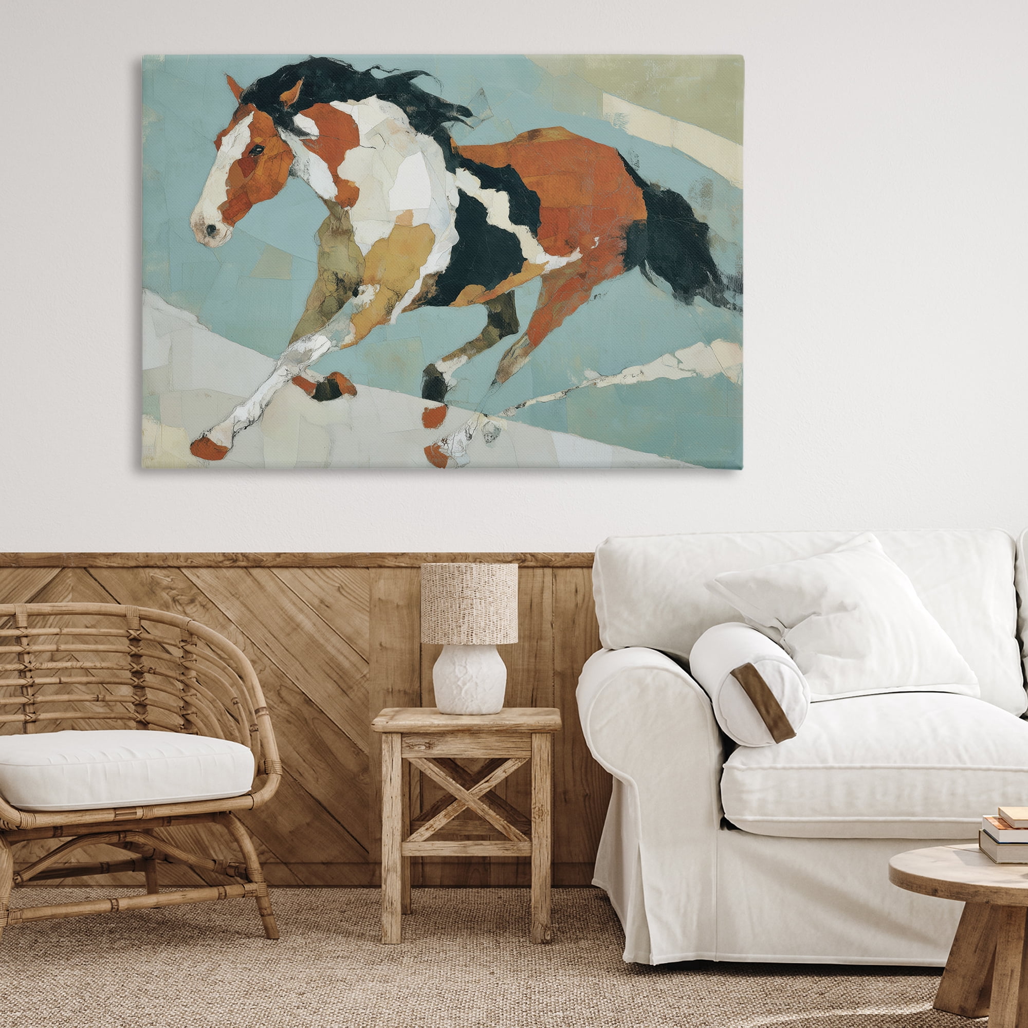 Stupell Industries Paint Horse in Motion Canvas Wall Art, design by Chromatic Storm Studio