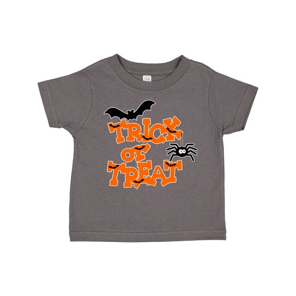 Inktastic Halloween Trick-or-treat with Spider and Bats Boys or Girls Toddler T-Shirt