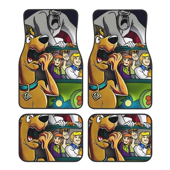 Sigee Scooby-Doo Cf for All 4-Piece Floor Mats, All-Weather Car Mats Universal Fit Floor Mats for Cars for SUV, Vans, Sedans, Trucks