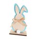 thumbnail image 3 of Adornos de conejito de Pascua para pasillo, fiesta, escritorio, decoración de mesa de conejito de madera Azul, 3 of 9