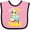 Pink and Black, variant on Inktastic Budgie Parakeet Budgerigar Boys or Girls Baby Bib