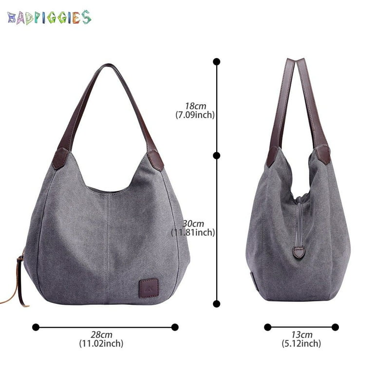 BadPiggies Women's Lightweight Canvas Crossbody Bag with