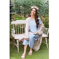 thumbnail image 3 of Ekouaer 3 Pack Nightgowns for Adult Women Soft House Dress Plus Size Nightshirts Oversized Pajama Dress, 3 of 7