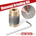 thumbnail image 1 of Grinding Bit MCB34 3/4 Inch Grinding Bit Stained Glass Grinder Head Diamond Copper Grinder Brass CoreReduces Shaft Binding new, 1 of 14