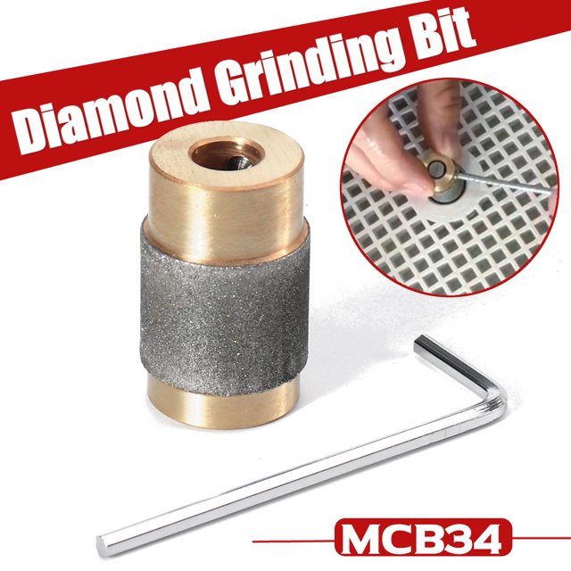 Grinding Bit MCB34 3/4 Inch Grinding Bit Stained Glass Grinder Head Diamond Copper Grinder Brass CoreReduces Shaft Binding new