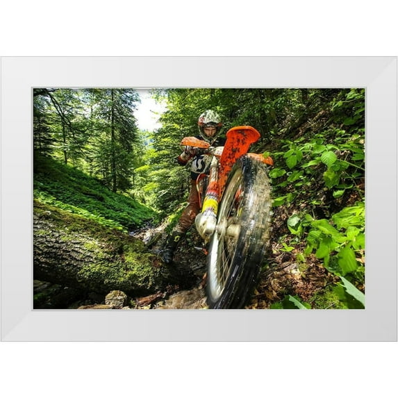 Szabo, Attila 18x13 White Modern Wood Framed Museum Art Print Titled - Carpath Enduro